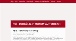 Desktop Screenshot of koi-dollinger.de