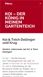 Mobile Screenshot of koi-dollinger.de