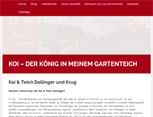 Tablet Screenshot of koi-dollinger.de